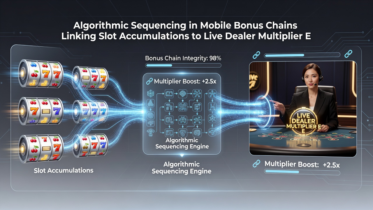 Visualisierung der Verknüpfung von Slot-Akkumulationen und Live-Dealer-Multiplikator-Events durch mobile Algorithmen