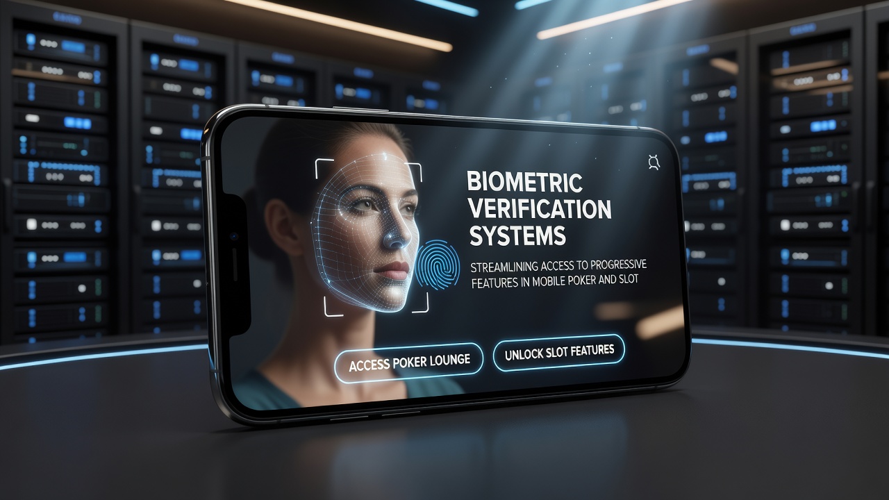 Mobile Schnittstellen mit biometrischer Authentifizierung für progressive Jackpots