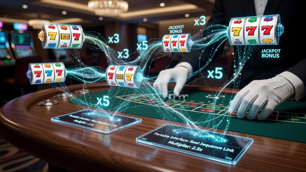 Darstellung von Bonusnetzen in mobilen Casino-Apps mit Walzen und Live-Tischen
