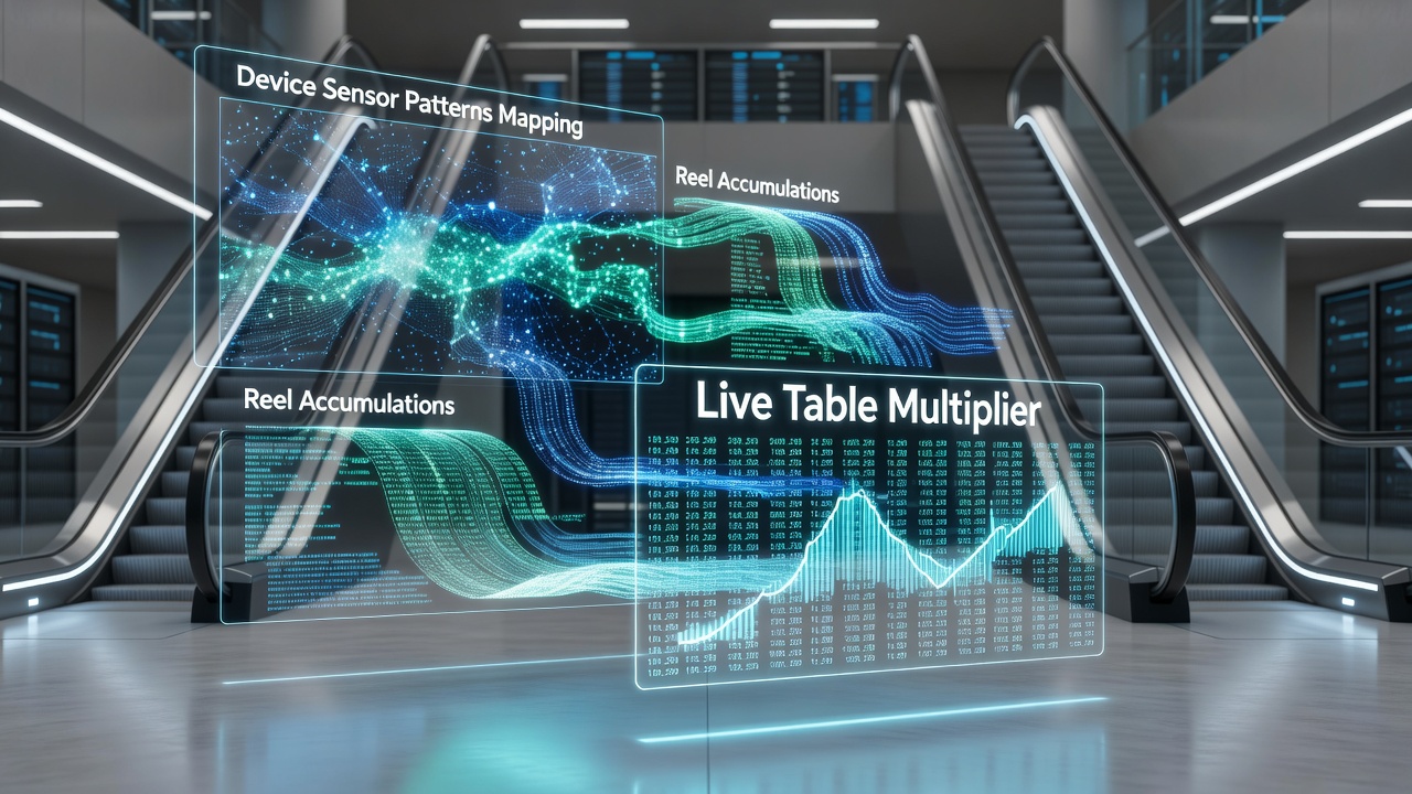 Darstellung von Sensor-Patterns die Walzenakkumulationen mit Live-Tisch-Multiplikatoren verbinden