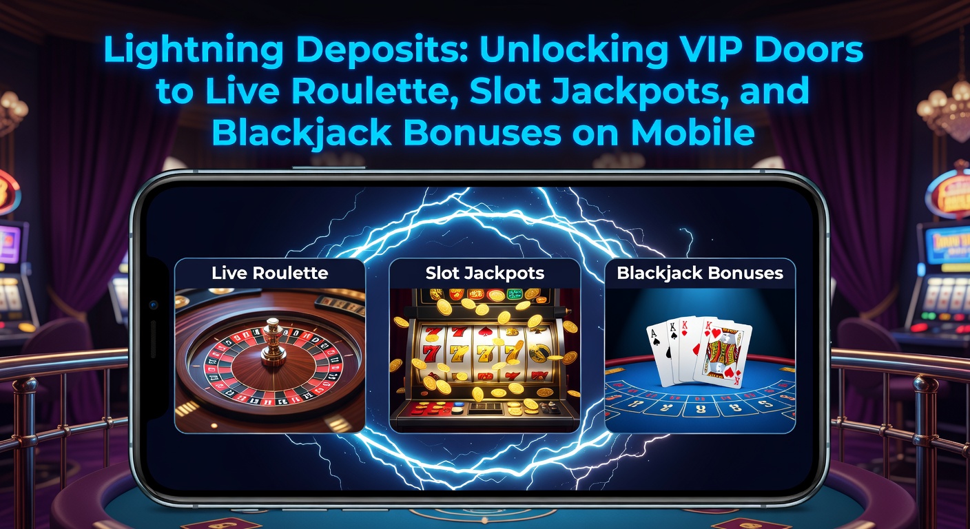 Smartphone mit Lightning-Deposit-Bildschirm und VIP-Zugang zu Live-Roulette-Tisch