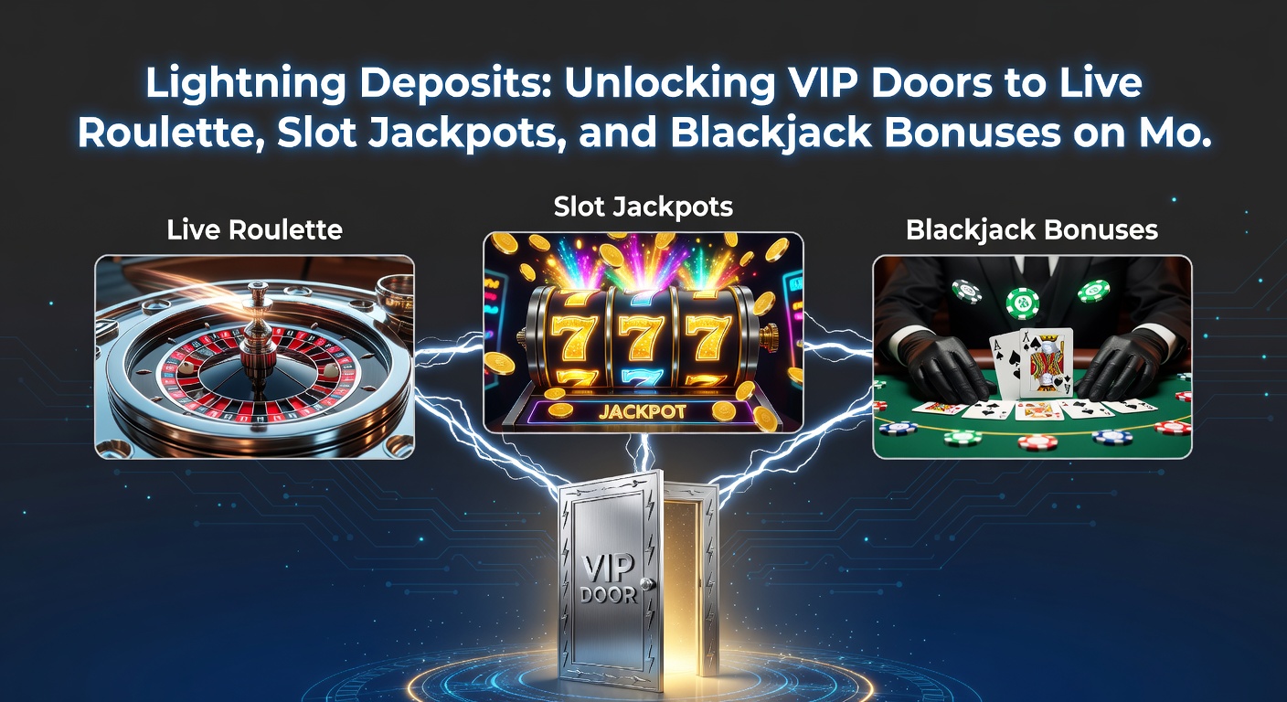 Slot-Maschine mit explodierendem Jackpot und Lightning-Deposit-Symbol auf Mobile-Display