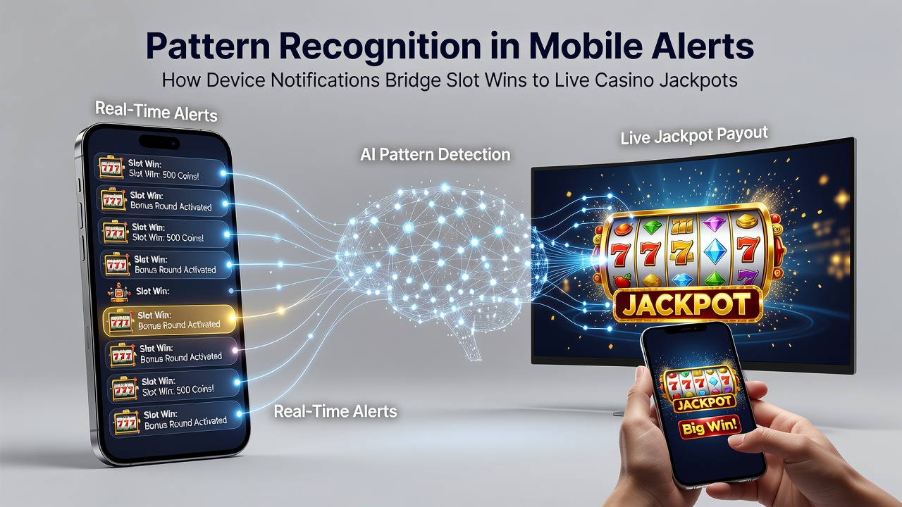 Beispiel für Alert-Muster, die Slot-Gewinne mit Live-Jackpot-Einträgen verbinden