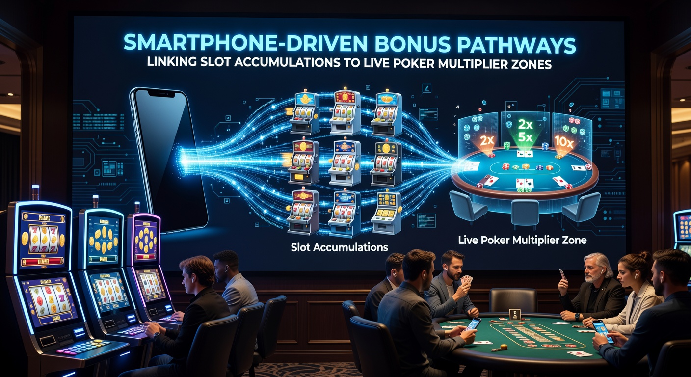 Live-Poker-Tisch mit aktiviertem Multiplikator aus Slot-Akkumulationen
